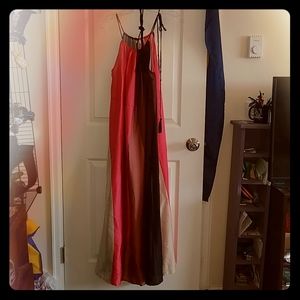 100% polyester silky Billabong maxi dress